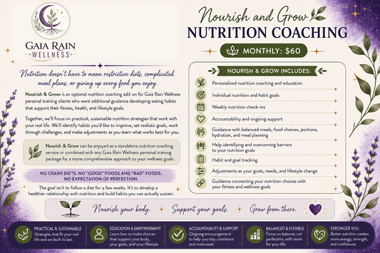 Nourish & Grow | Monthly Nutrition Coaching